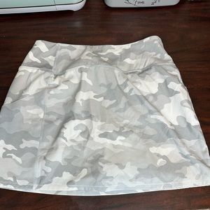 Gray Camo Athletic Skort